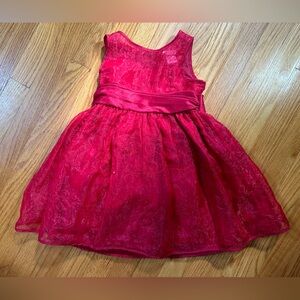 ♥️ Red toddler girls 4 party dress